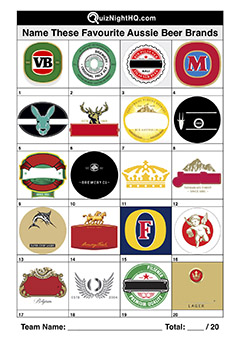 company logos beer australian trivia picture round
