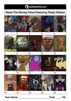 disney pixar villain character picture trivia quiz