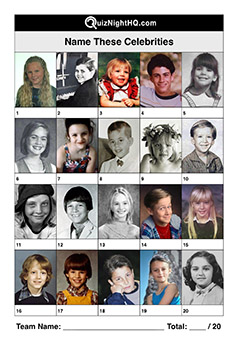 celebrity kids famous faces picture trivia quiz