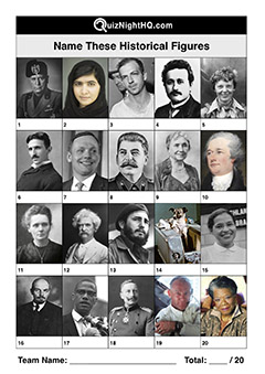 historical famous faces figures infamous celebrity name trivia picture quiz