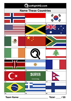 Hide 40 World Flags III Quiz