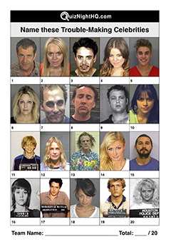 Famous Faces 019 – Celebrity Mugshots – QuizNightHQ
