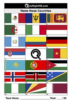 Hide 40 World Flags Quiz