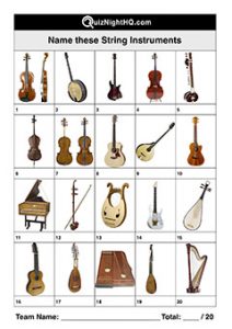 Musical Instruments 005 – Strings – QuizNightHQ