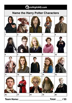 Harry Potter Characters 001